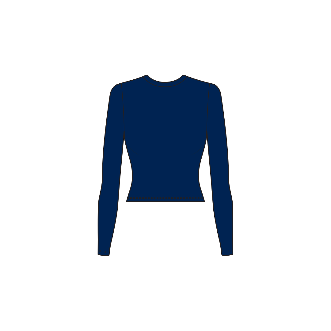 Navy - Signature Ribbed Long Sleeve