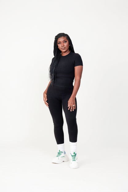 Onyx - Signature Ribbed Short Sleeve
