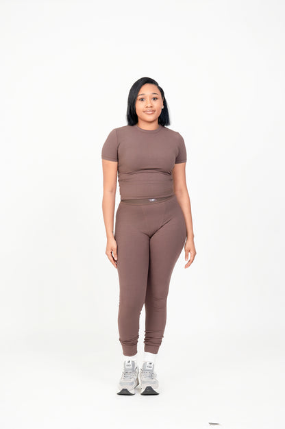 Espresso - Signature Ribbed Short Sleeve